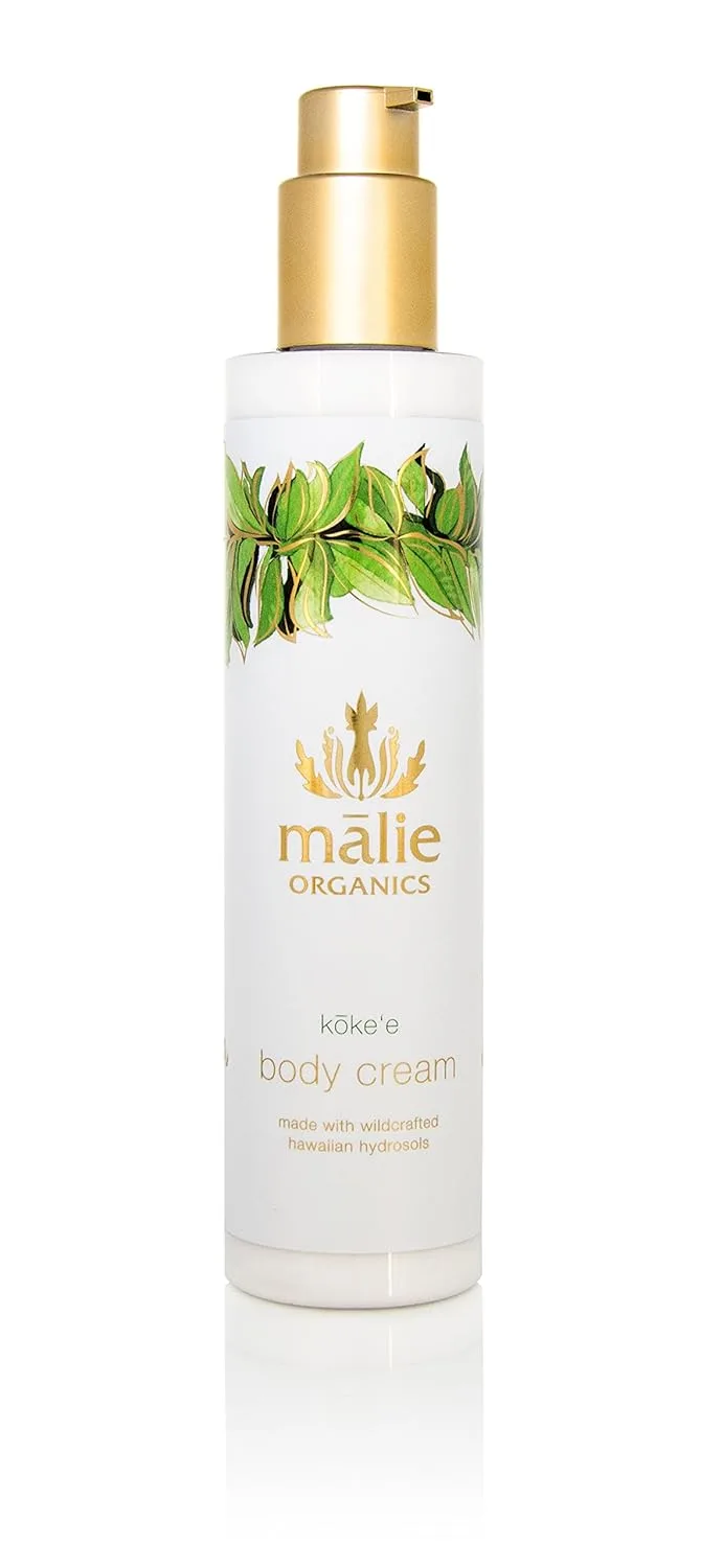 Увлажняющий крем для тела Malie Organics, успокаивает и защищает кожу, 7,5 жидких унций. 29,6 мл (1 шт.)