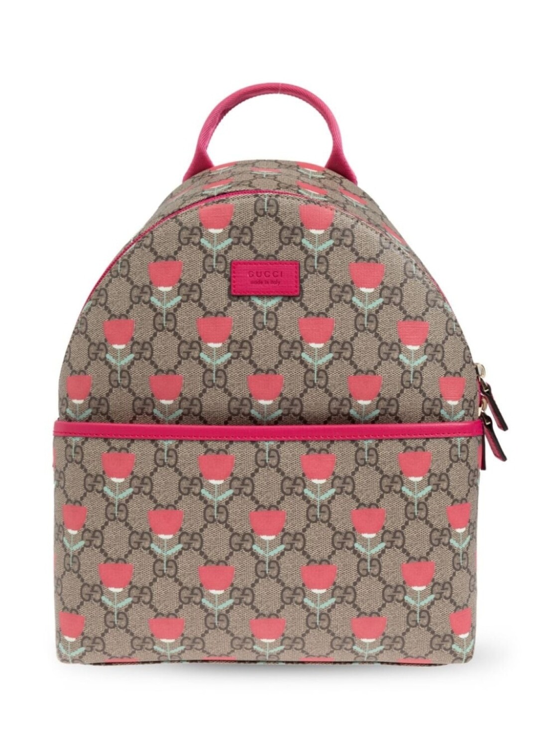 

Gucci Kids рюкзак с цветочным принтом, нейтральный цвет