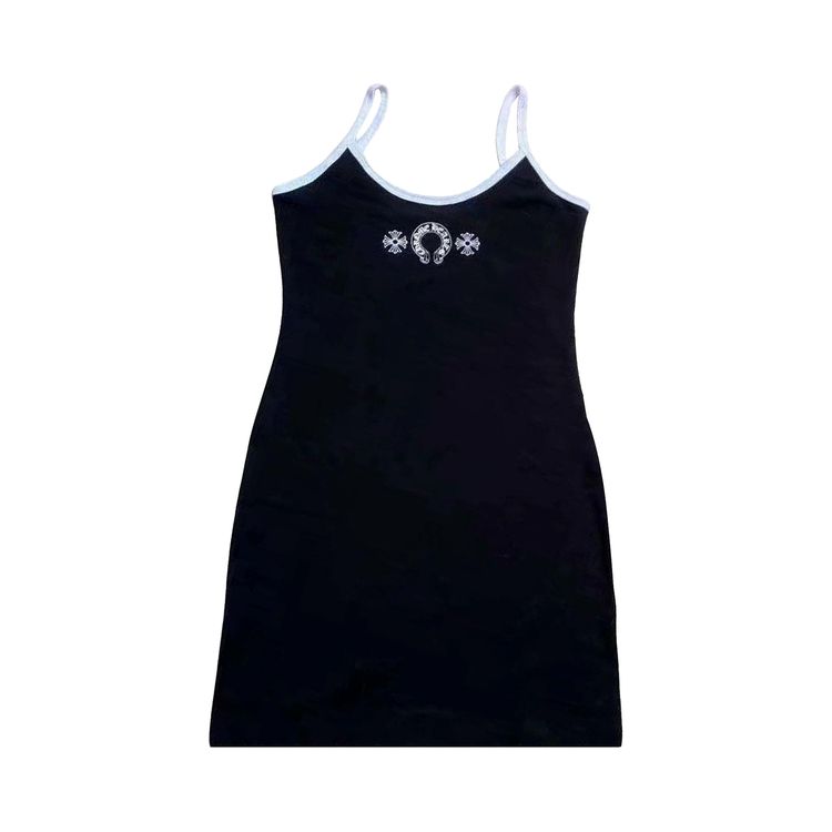 

Платье Chrome Hearts Scroll Logo Tank Dress Black/White, черный