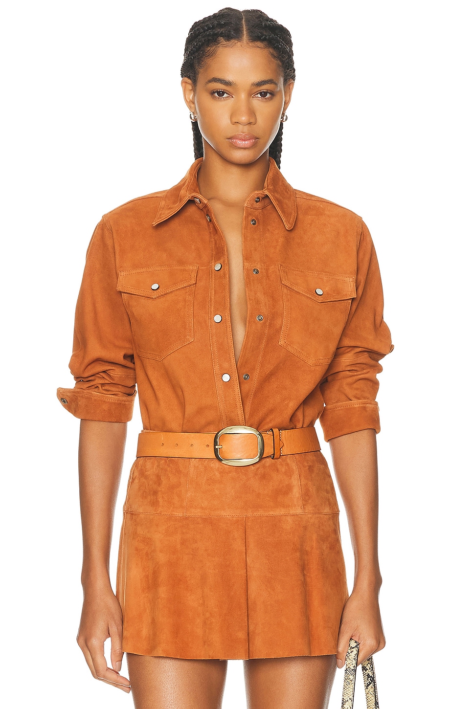 

Delcia Suede Рубашка Isabel Marant, Cognac