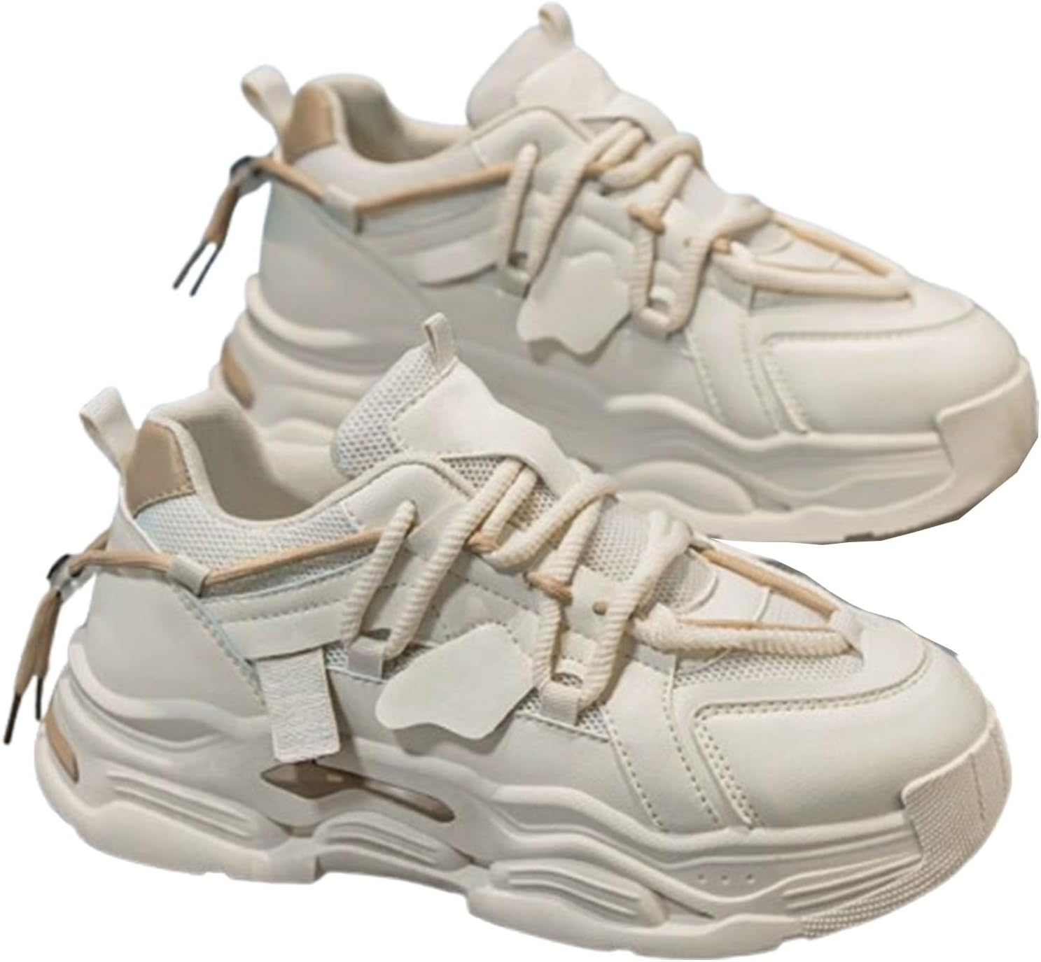 

Мужские кроссовки для бега, мужские кеды с амортизационной поддержкой, мужские теннисные кроссовки для ходьбы и спортивного повседневного ношения Generic, белый