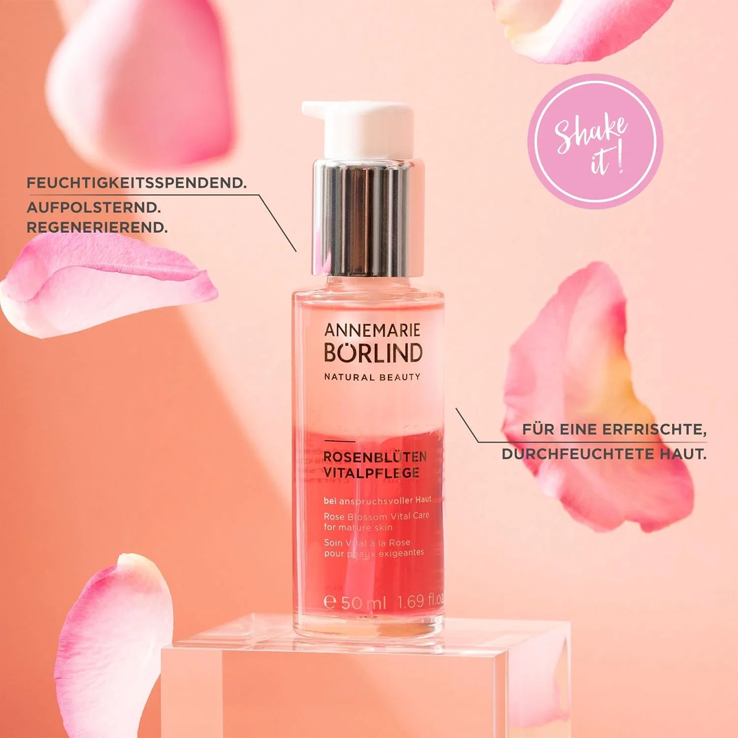 Масло для лица Annemarie BoRlind — Эликсир Börlind Beauty Specials Rosenblüten-Vitalspender, Börlind, 50 мл — фото 3