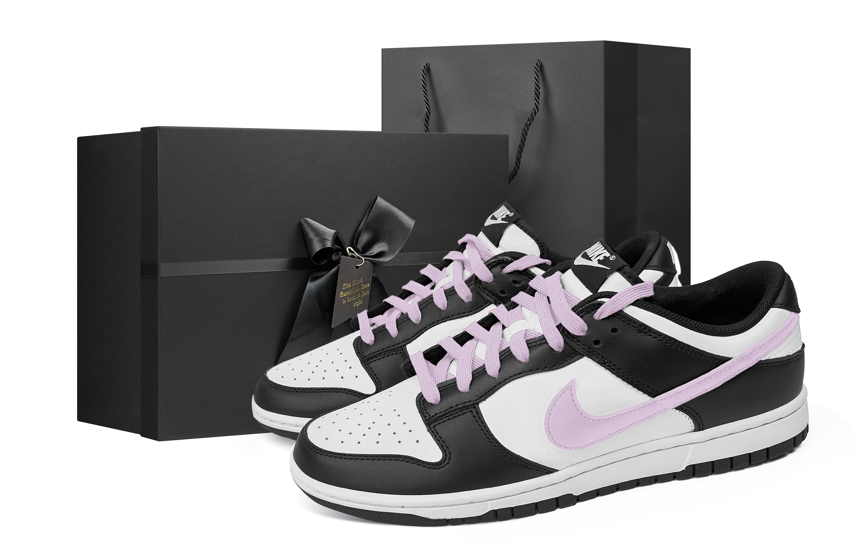 

Nike Кроссовки для скейтбординга Dunk, низкие, мужские, цвет: черный/белый/фиолетовый