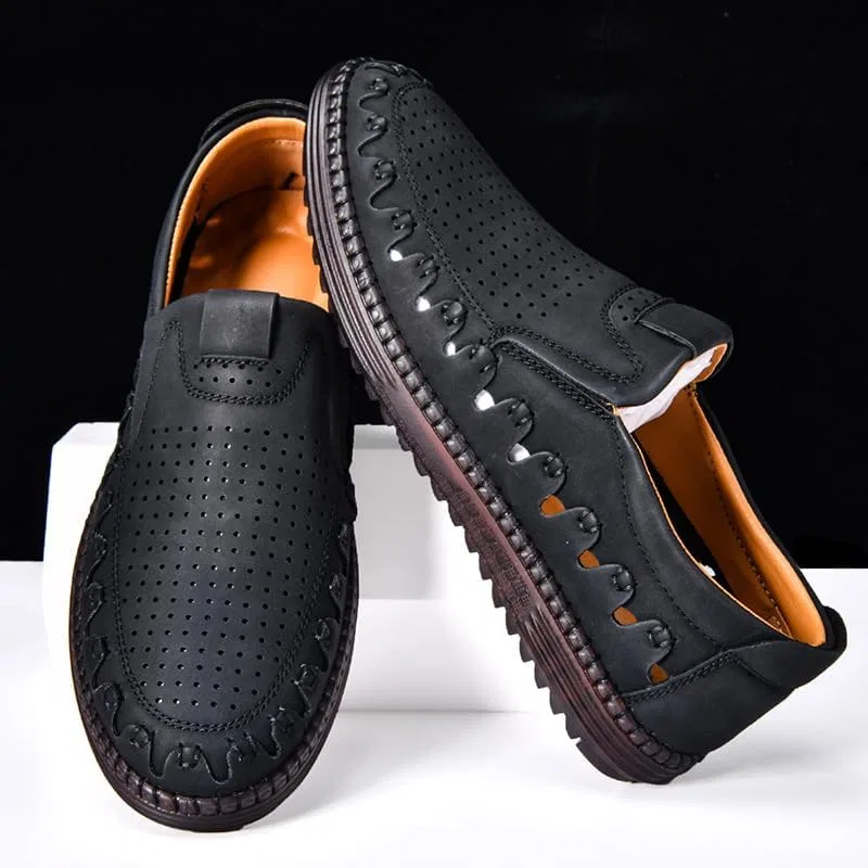 Мокасины мужские Slip-On Walking Loafers, черный Soft time TOY — фото 3