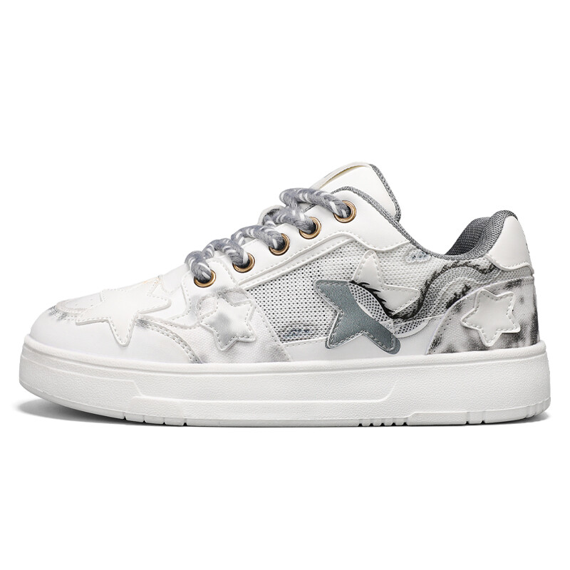 

Кроссовки Tonlion Skateboarding Shoes Unisex Low-top, белый/серый