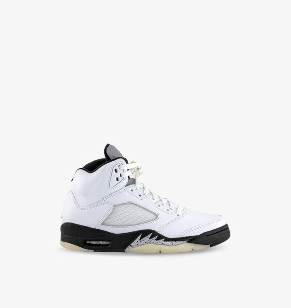 

Кроссовки Air Jordan 5 Retro с высокими вставками из кожи Jordan, белый