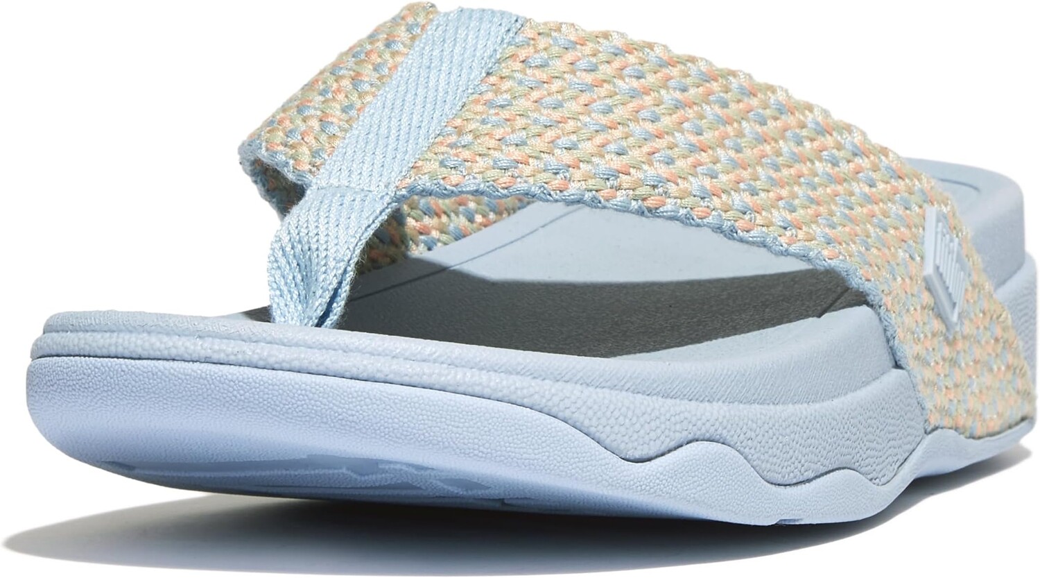

Сандалии FitFlop Surfa Multi-Tone Webbing Toe-Post Sandals, цвет Skywash Blue