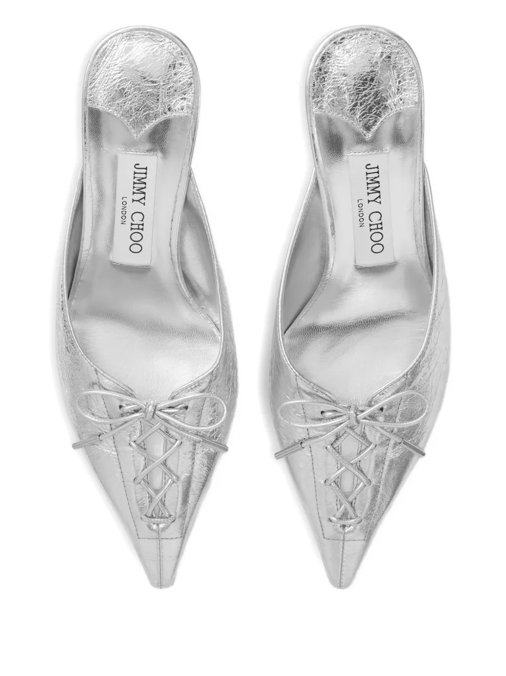 Мюли Scarlett 50 с заостренным носком JIMMY CHOO, серебяный — фото 3