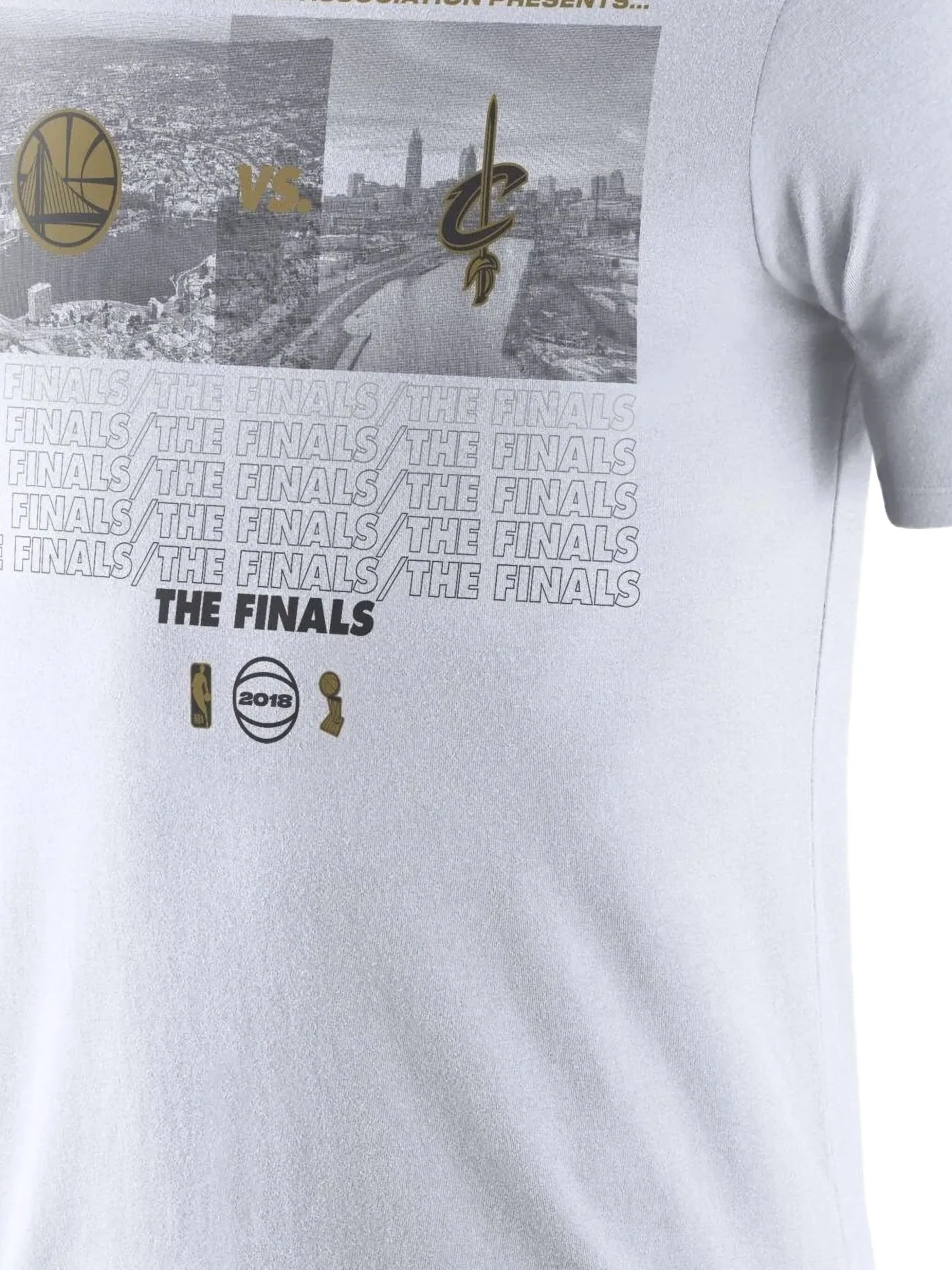 Футболка NBA Finals Bound Dueling Team Matchup (2018 год) Nike, белый — фото 2