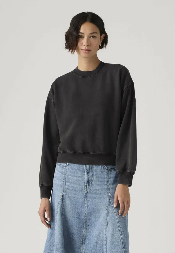 Женская толстовка в стиле гранж, черная, с эффектом потертости Levi'S, Womens Grunge Wash J - Blacks