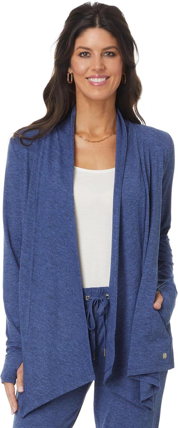 

Свитер Lilly Pulitzer Nevia Upf 50+ Wrap, Heathered Med Blue X Noir