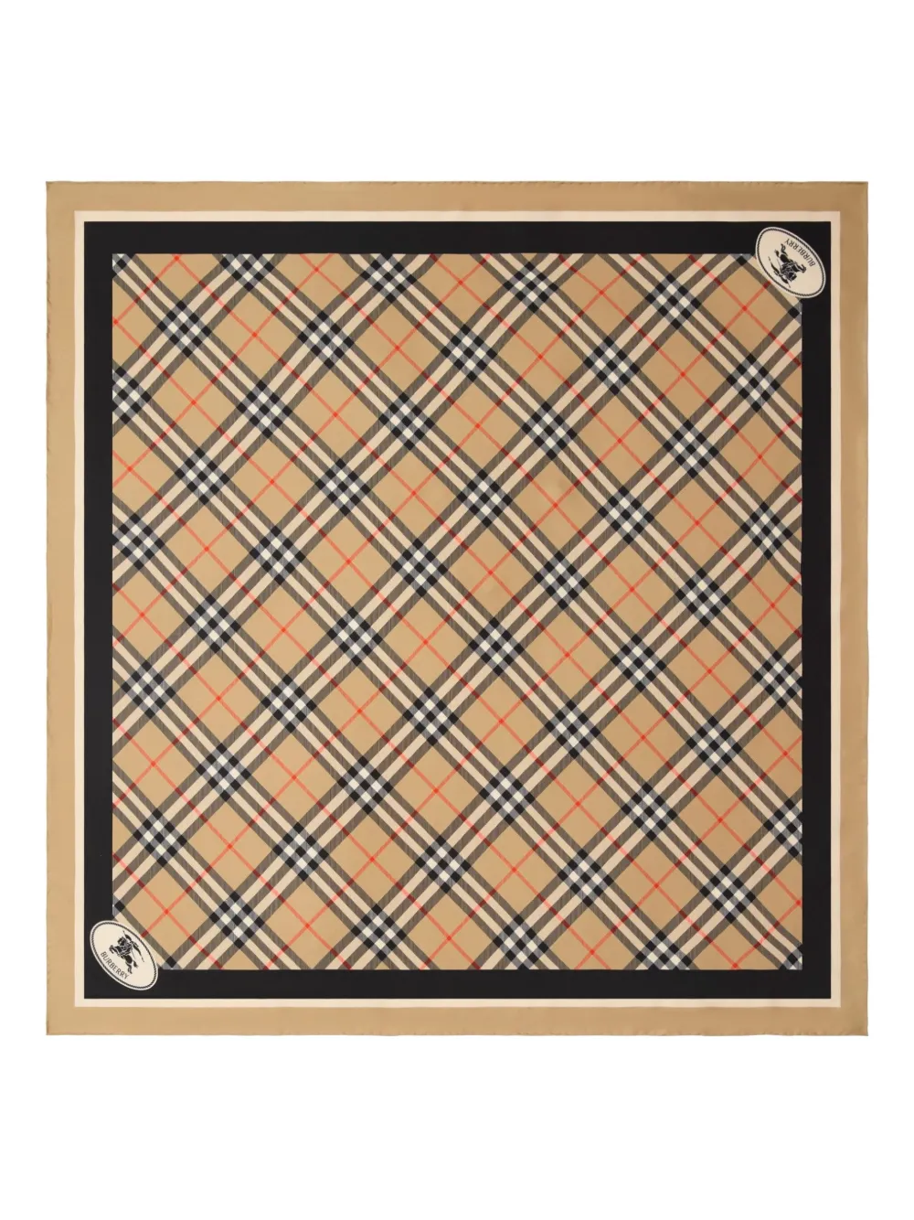 

Платок в клетку Vintage Check BURBERRY, коричневый