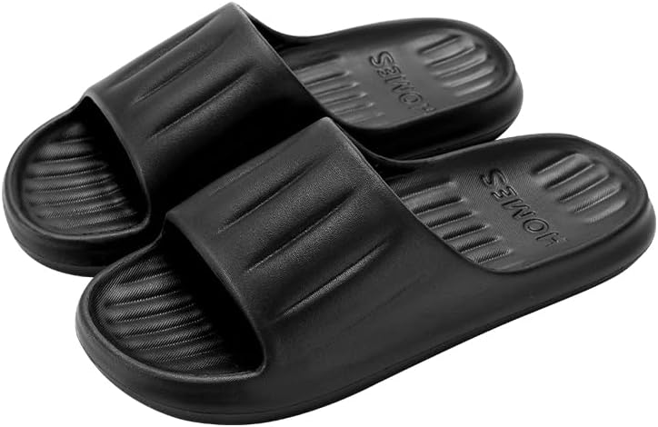 

Тапочки ChuangheLP для женщин и мужчин, противоскользящие, быстросохнущие, с максимальным комфортом, легкие, с толстой подошвой Chuanghe&Lp, черный