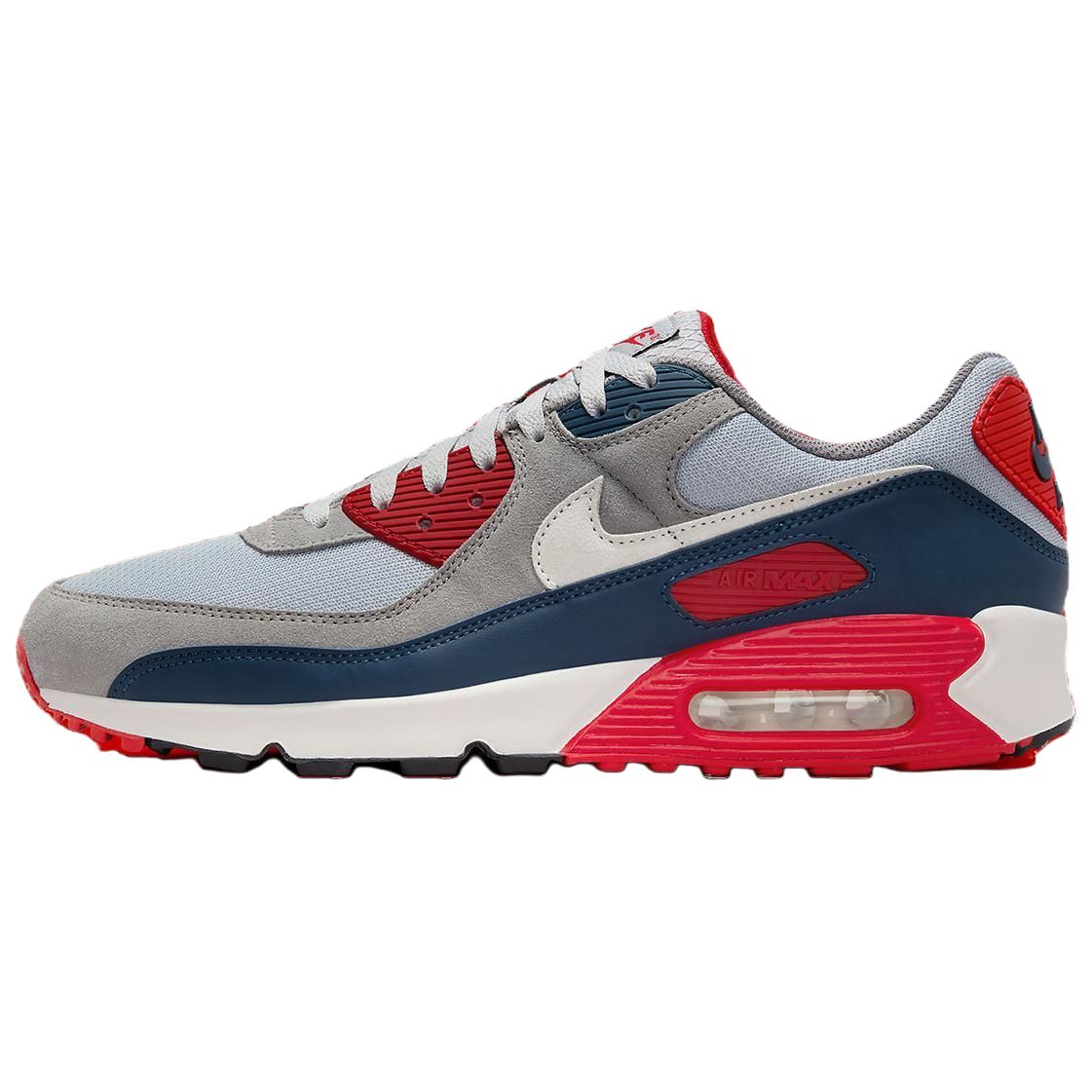 

Nike Air Max 90 USA 2024, Серый Синий Красный