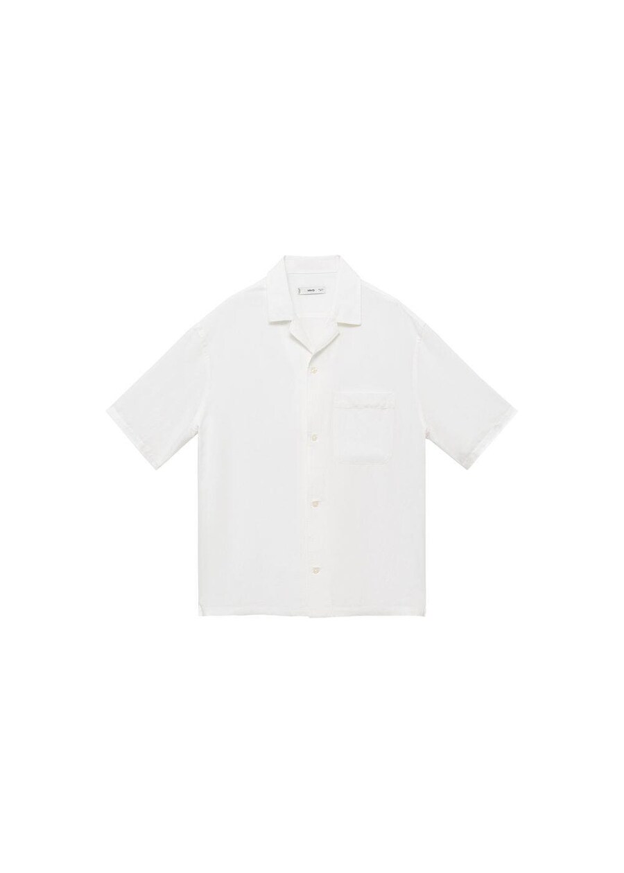 

Рубашка на пуговицах классического кроя MANGO MAN Banarea, mottled white