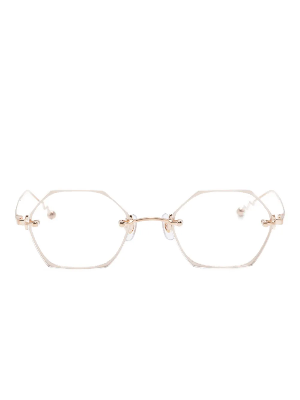 

Очки в геометричной оправе Megane And Me, золотистый