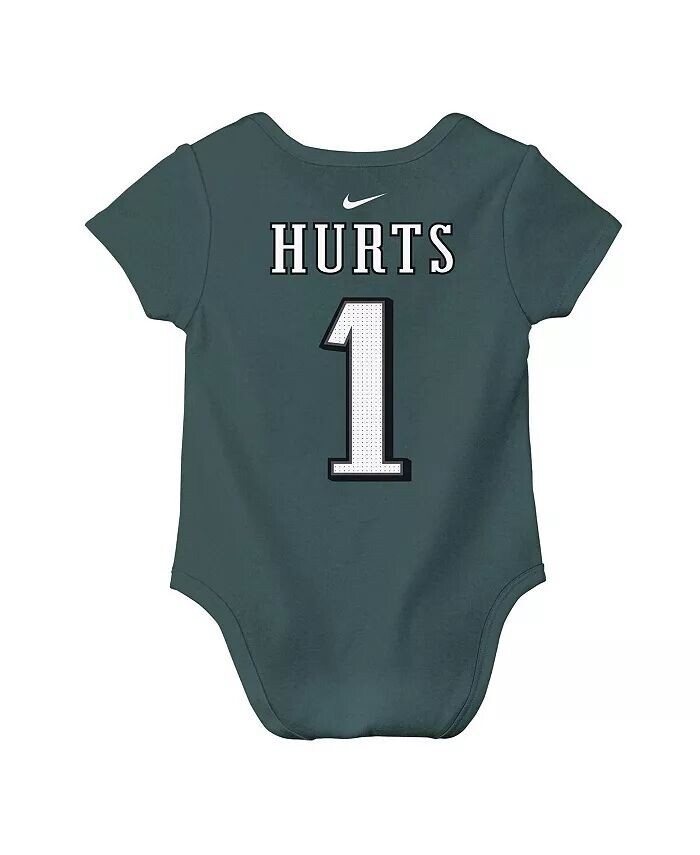 Мальчики и девочки Jalen Hurts Midnight Green Philadelphia Eagles Имя игрока Номер Боди Nike — фото 2