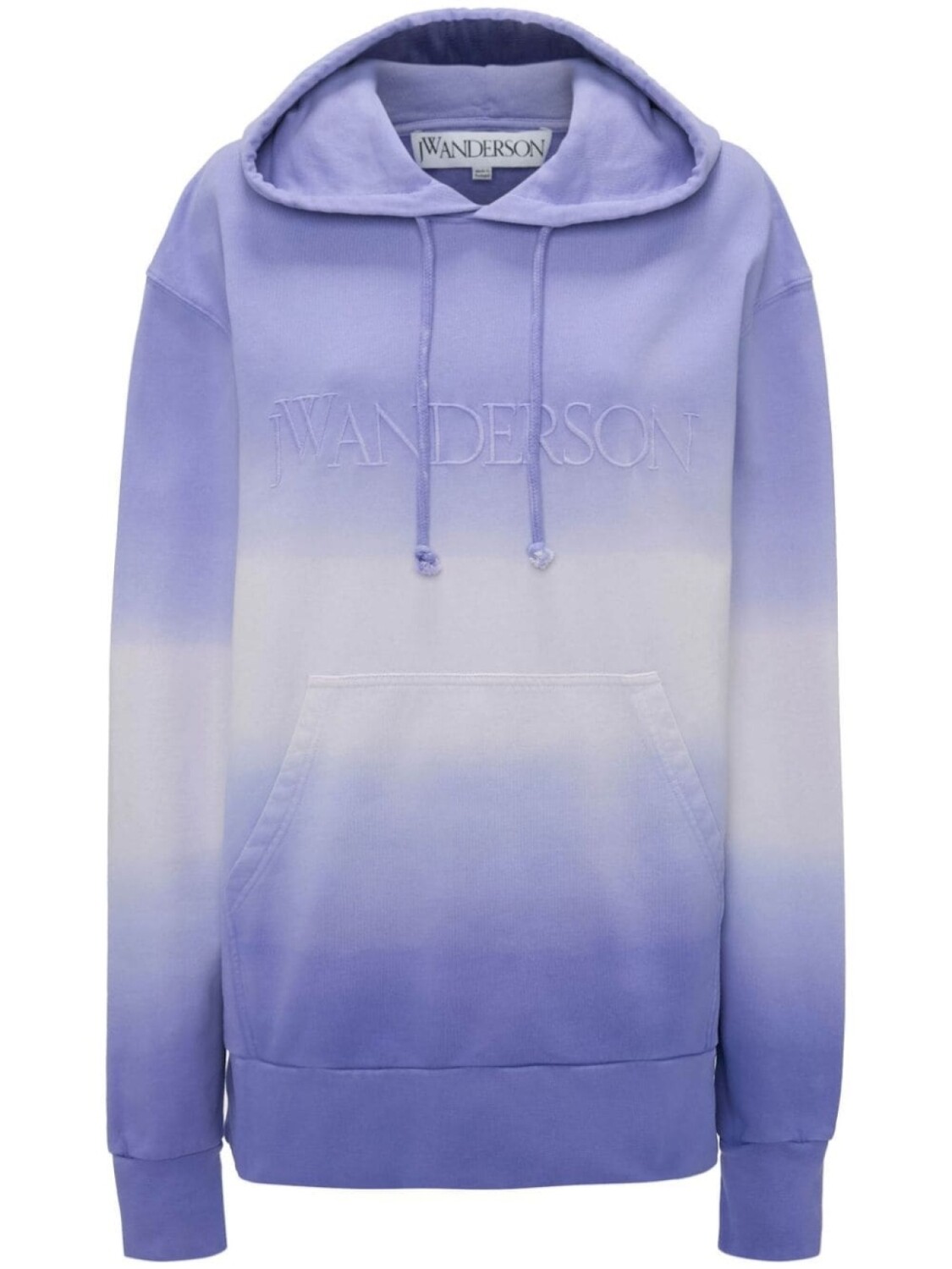 

JW Anderson толстовка с капюшоном и вышитым логотипом, фиолетовый