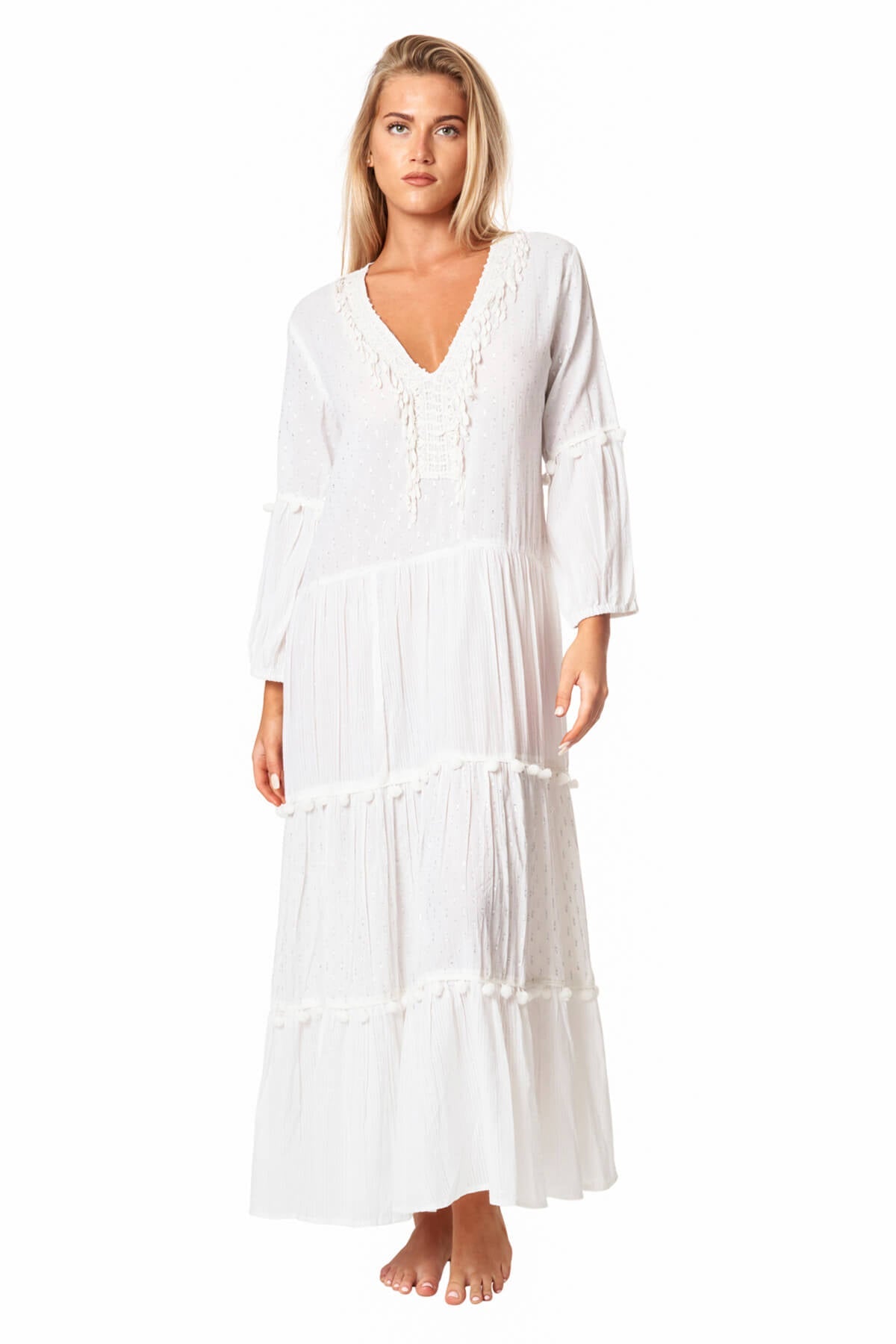 

Платье макси с ярусами Одри La Moda Clothing, цвет multi