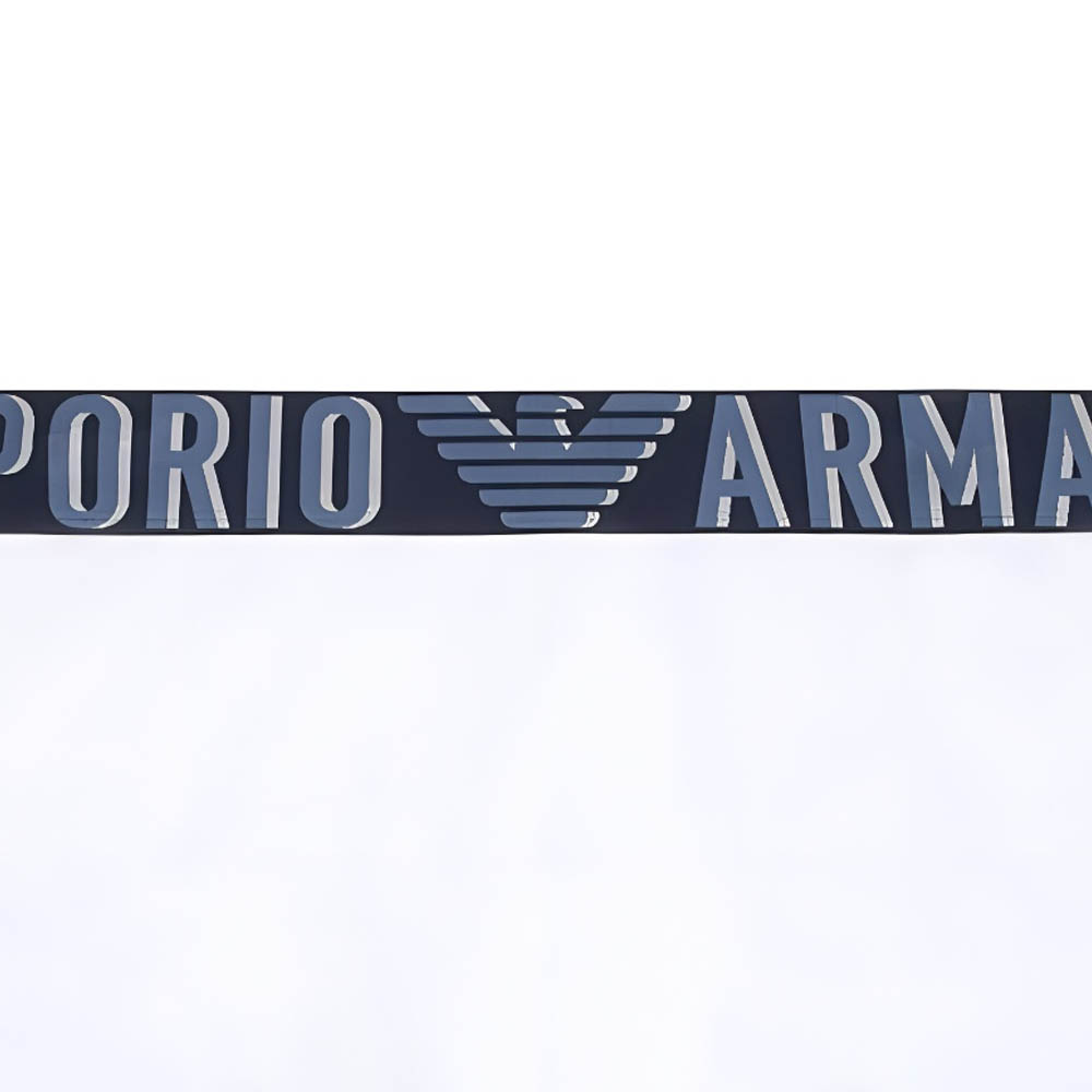 Органические хлопковые трусы-боксеры Asv Megalogo EMPORIO ARMANI, белый — фото 4