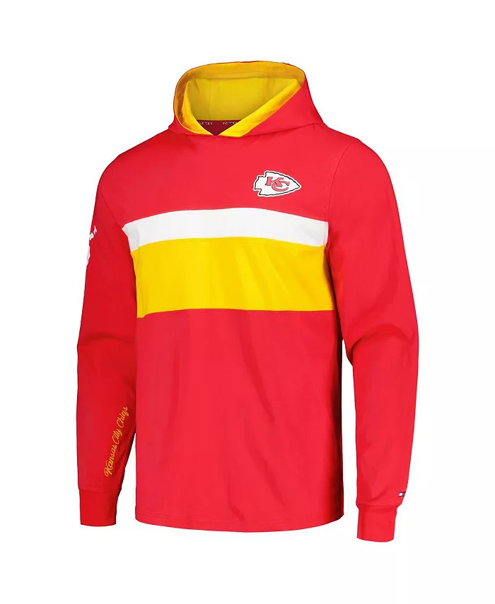Мужская красная толстовка с длинным рукавом Kansas City Chiefs Morgan Tommy Hilfiger — фото 2