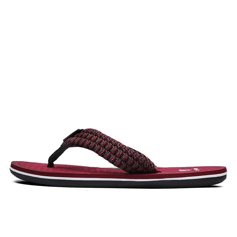 

Jinho Мужские шлепанцы на резиновой подошве красные, цвет Red