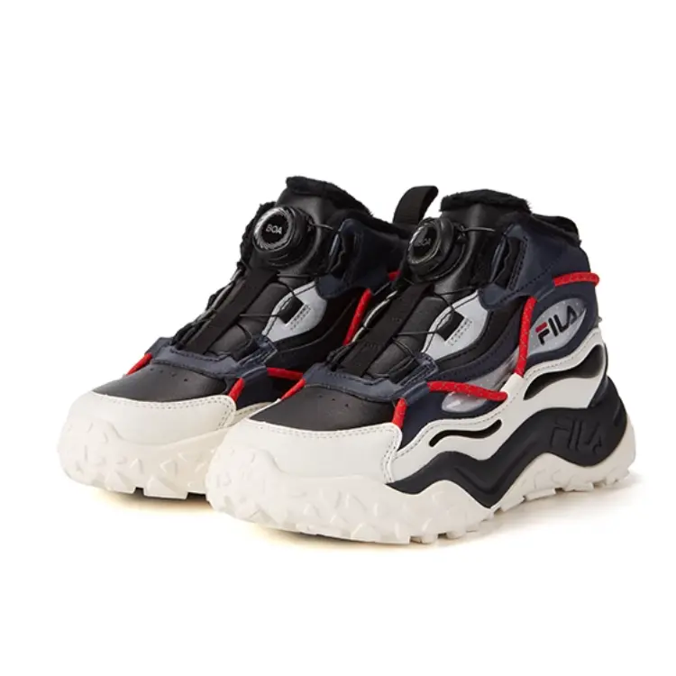 FILA KIDS Износостойкие высокие ботинки для детей black kids — фото 4