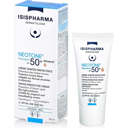 Neotone Radiance Prevent SPF 50+ тонирующий увлажняющий крем для лица Isispharma — фото 3