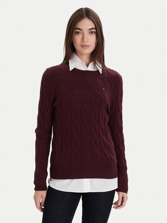 

Свитер regular fit WW0WW43586 Tommy Hilfiger, красный