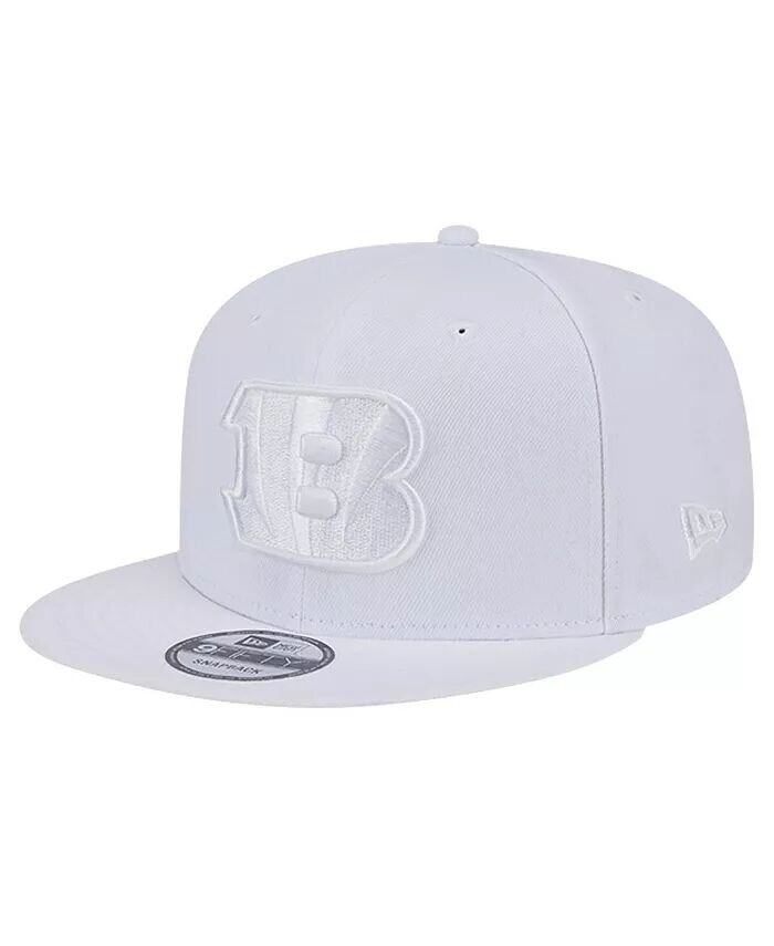 

Мужская кепка Cincinnati Bengals Main White on White 9Fifty Snapback New Era, белый
