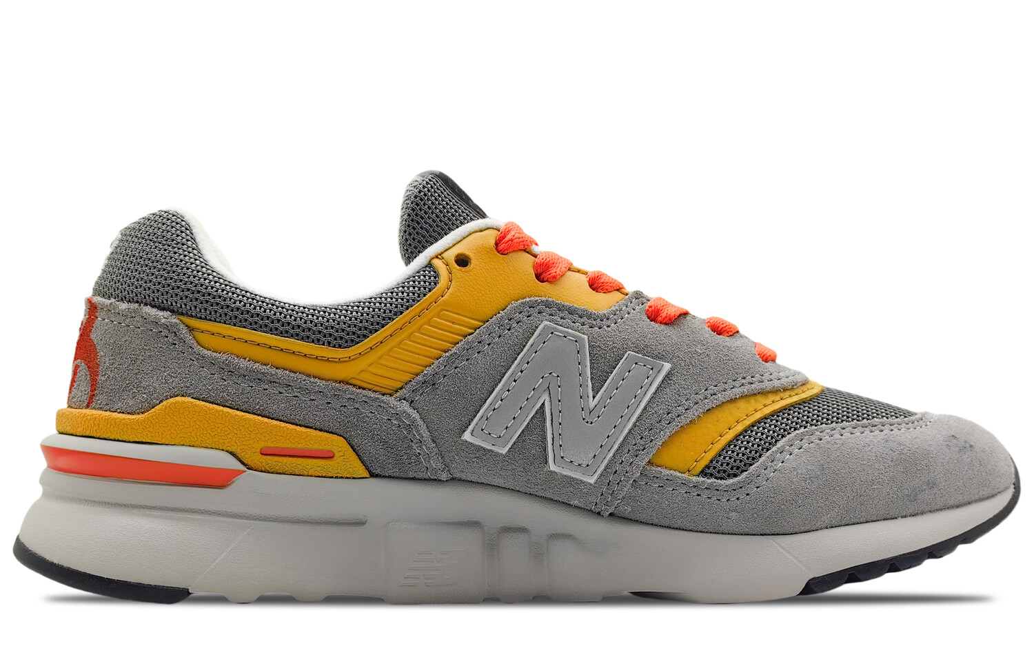 

Кроссовки New Balance NB 997 Lifestyle Shoes Unisex Low-top Yellow Gray Orange, темно-серый