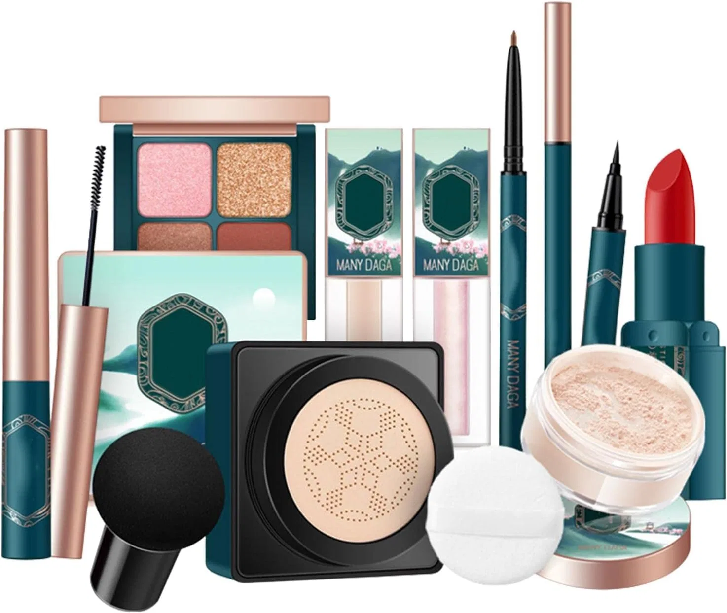 Набор косметики HADWAO Full Beauty Makeup Set, 10 предметов
