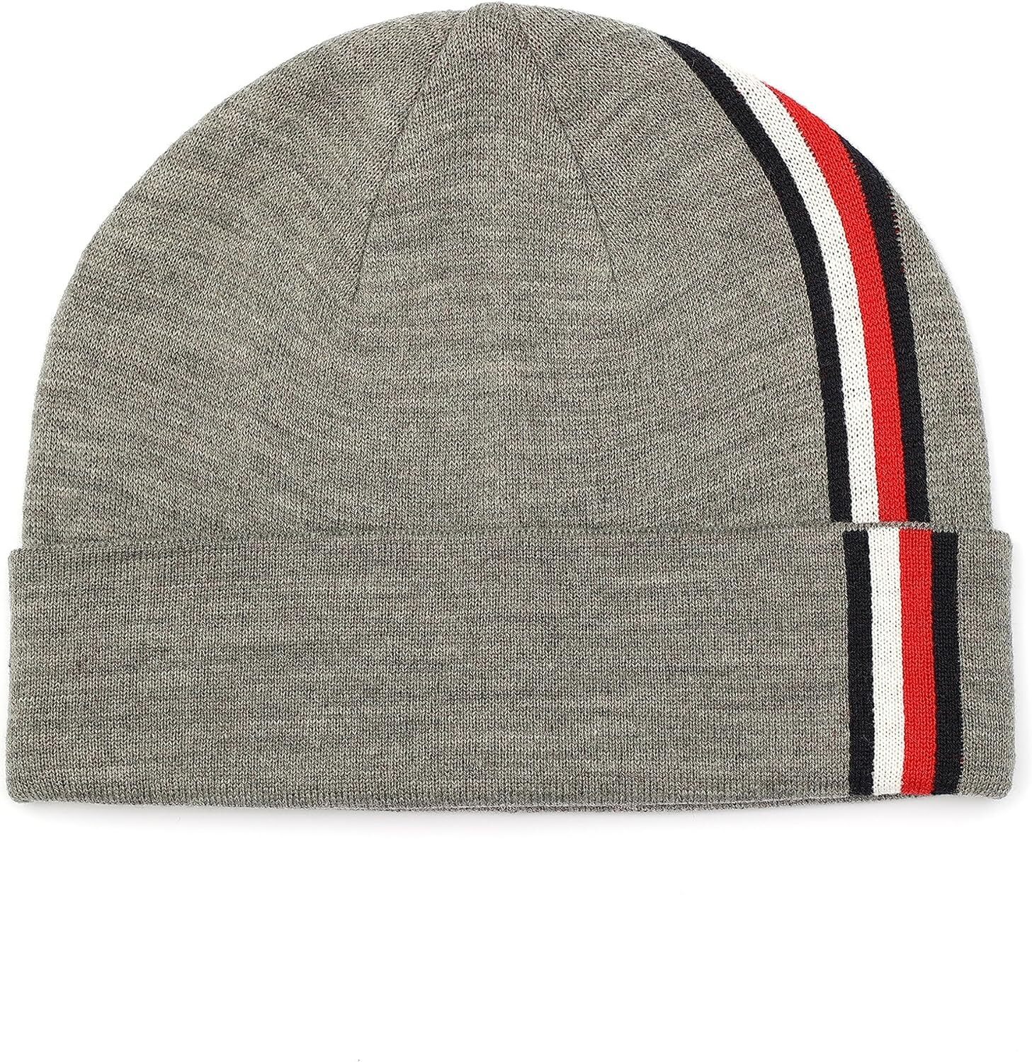 

Мужская шапка-манжет Tommy Hilfiger с вертикальной глобальной полосой, Medium Grey Heather, Серый, Мужская шапка-манжет Tommy Hilfiger с вертикальной глобальной полосой, Medium Grey Heather
