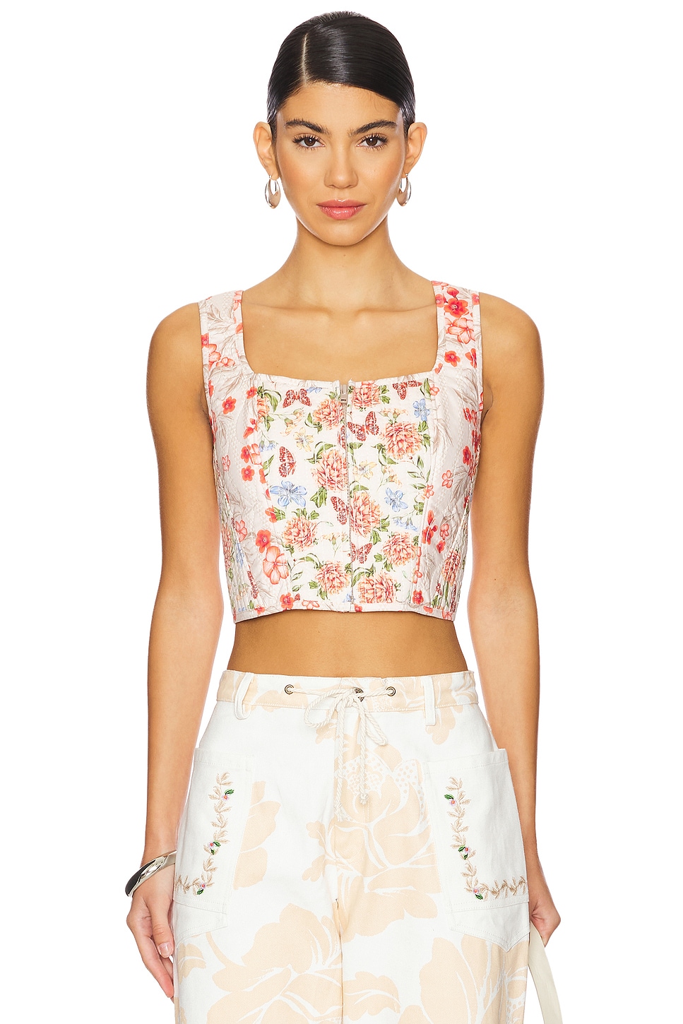 

Майка X revolve connie от Agua Bendita, floral multi