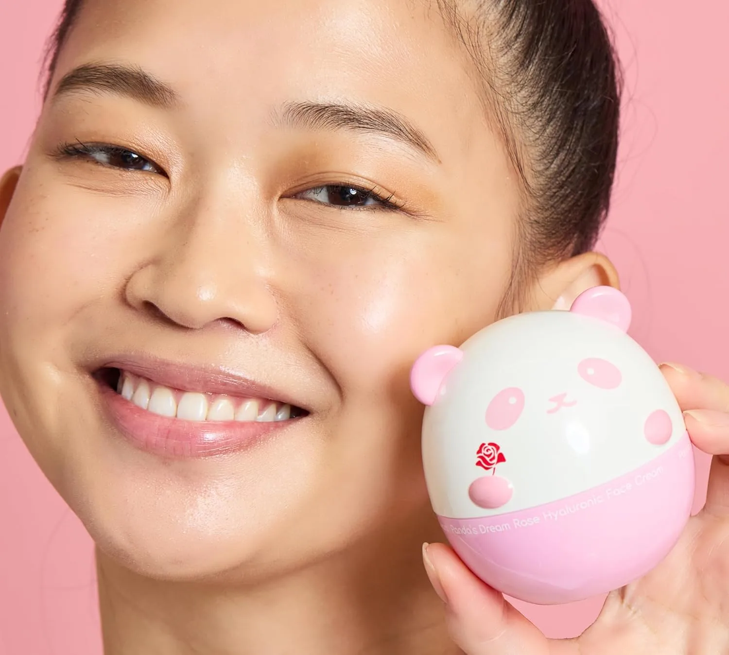 Крем для лица TONYMOLY — Panda's Dream Rose Hyaluronic Face Cream, увлажняющий для всех типов кожи, успокаивающий
