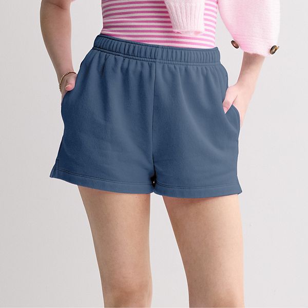 

Детские шорты-бермуды из флиса с отворотом So, Cyclone Blue