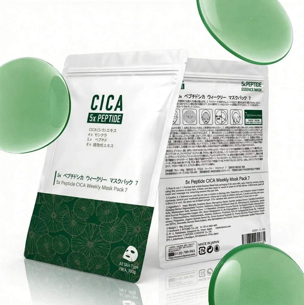 Маска для лица Itomato Life — Дневной MITOMO Herbal Series CICA Deer 3 Hyaluronic Acid, увлажняющий — фото 2