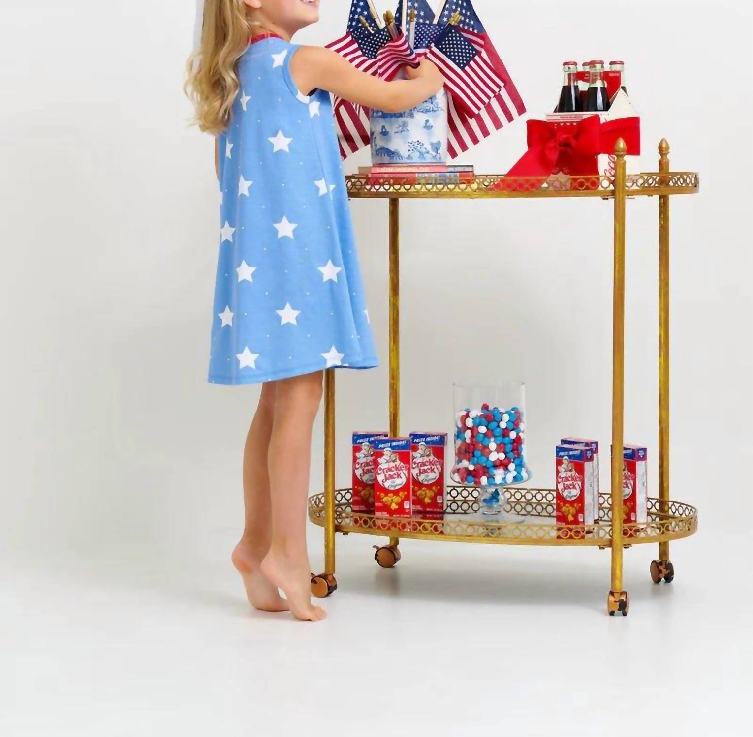 

Платье без рукавов Stars Polly Play в цвете Barbados Blue The Beaufort Bonnet Company