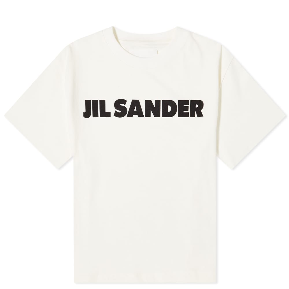 

Футболка с логотипом Jil Sander спереди