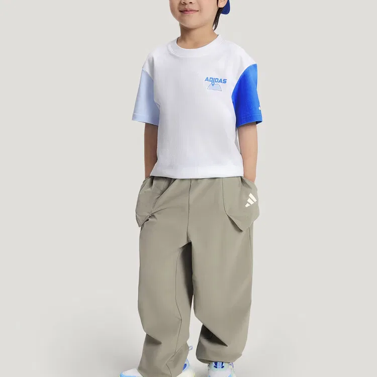 Детская футболка с круглым вырезом Adidas, White — фото 4