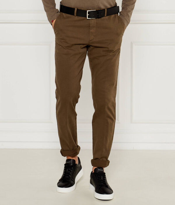 

Брюки чинос kaito1 Slim fit Boss, коричневый