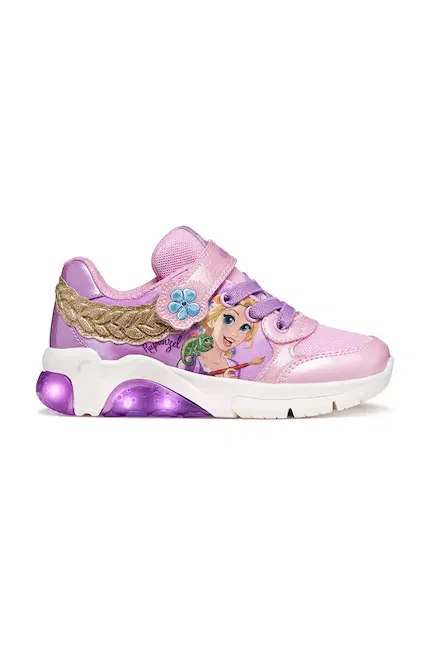 Сникерсы детские FADINLIGHT x Disney Princess Geox, фиолетовый — фото 3