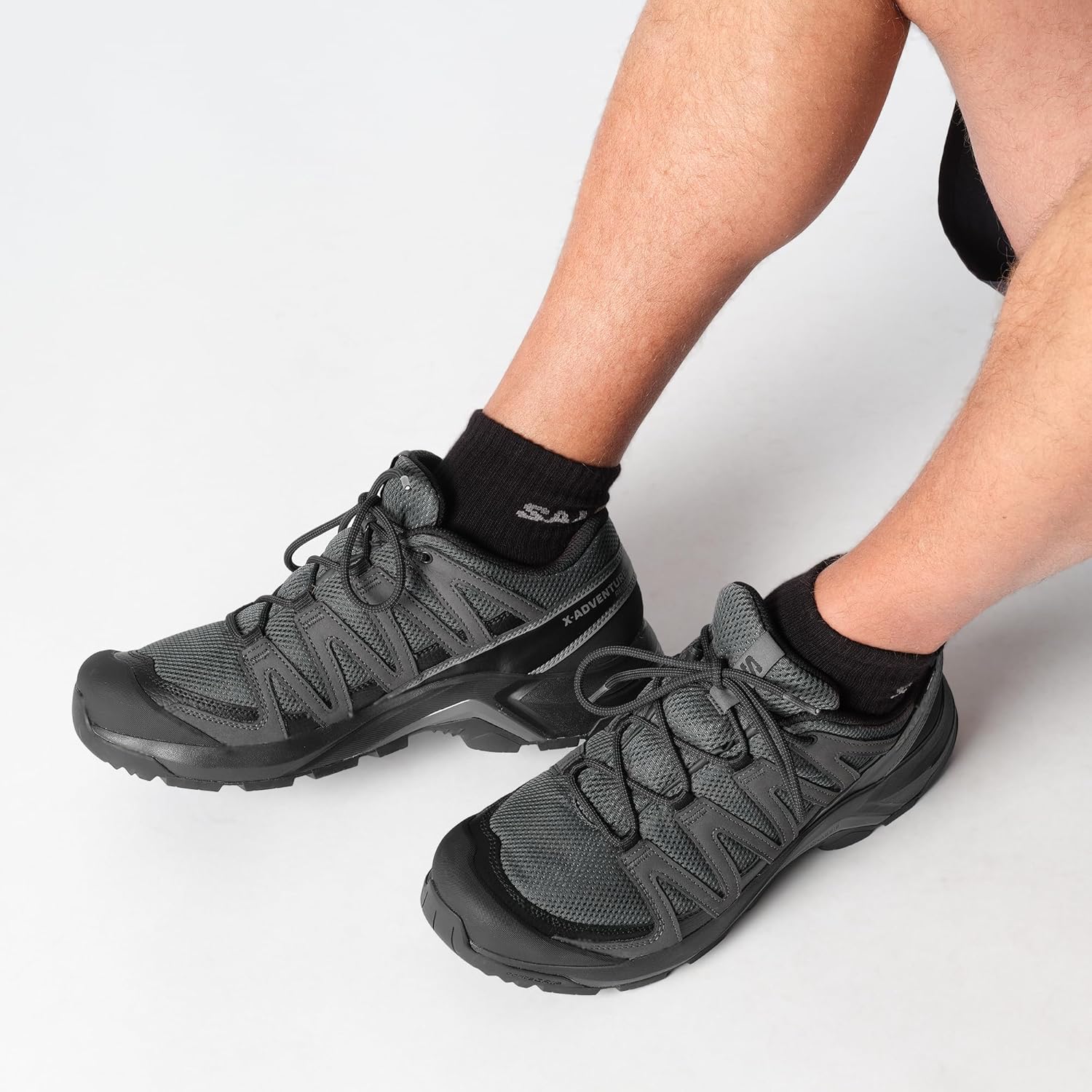 Кроссовки для треккинга Salomon Men's X-Adventure Recon Gore-Tex, Asphalt/Castlerock/Black — фото 3