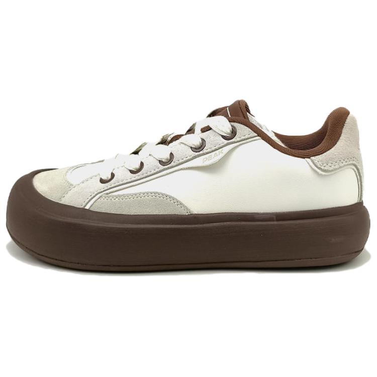 

Кроссовки PEAK Tai Ji1.0 Skateboarding Shoes Women's Low-top Canvas White/Brown, белый