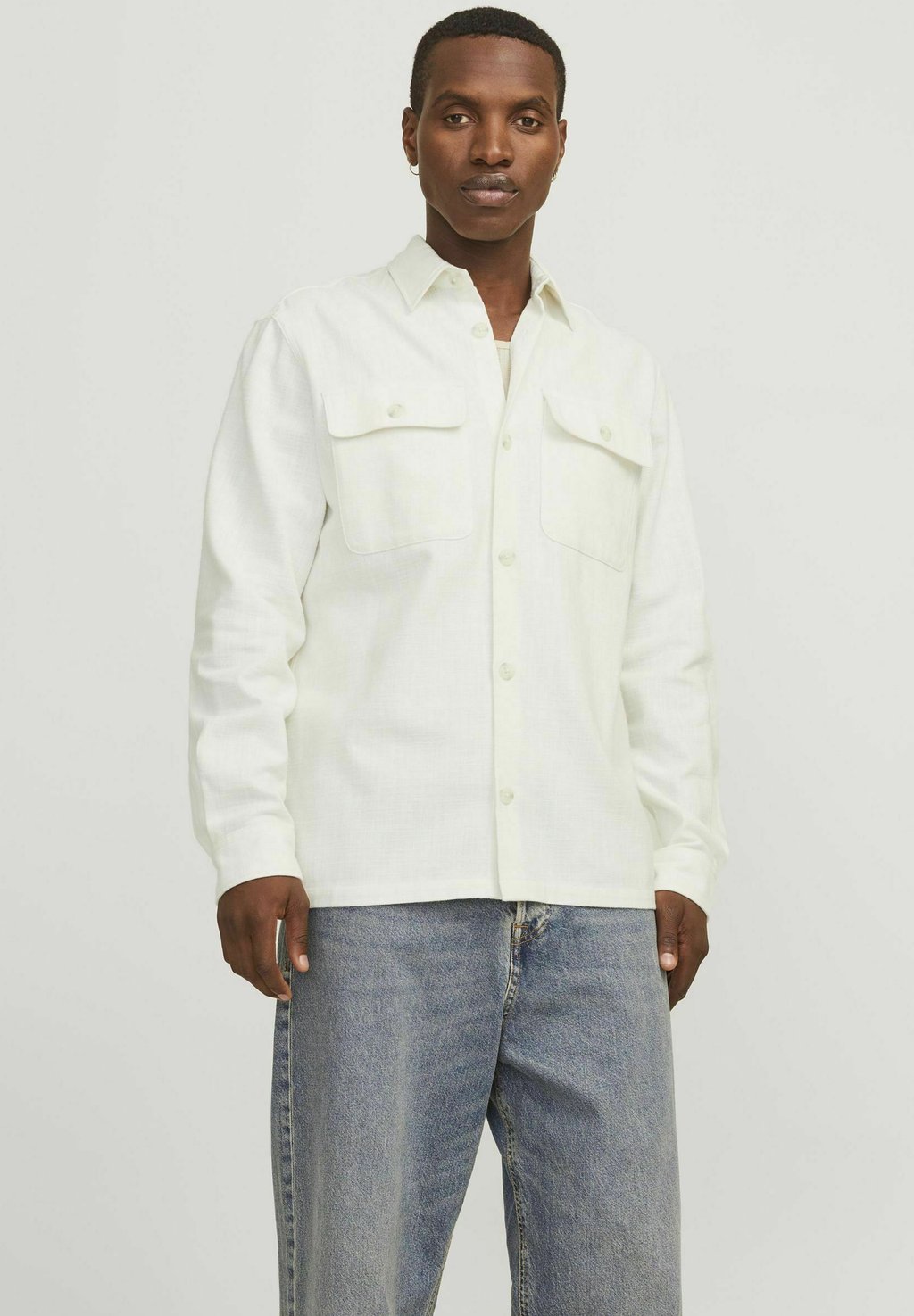 

Рубашка SPRING SOLID RCCRAYMOND Jack & Jones PREMIUM, молочный