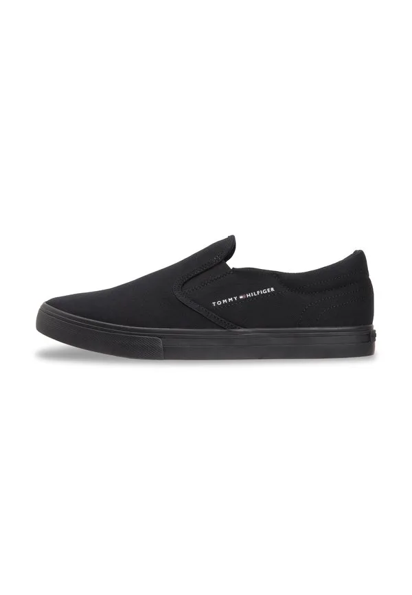 Кроссовки-Слипоны из парусины Tommy Hilfiger, Black
