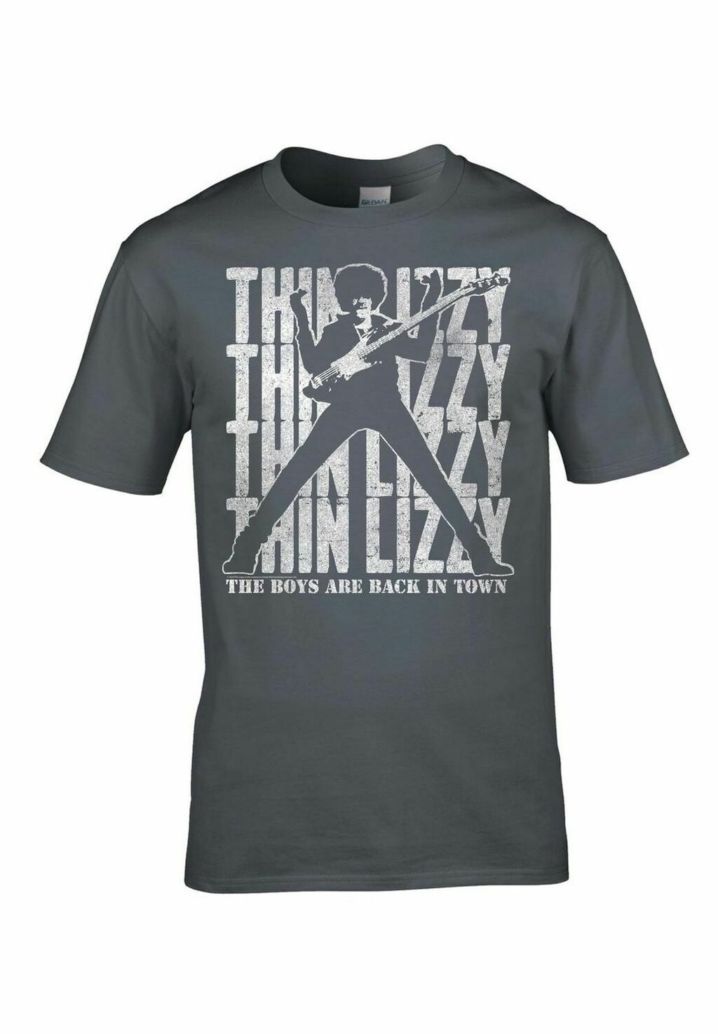 

Футболка с принтом THIN LIZZY ARE BACK IN TOWN rockshirts, серый