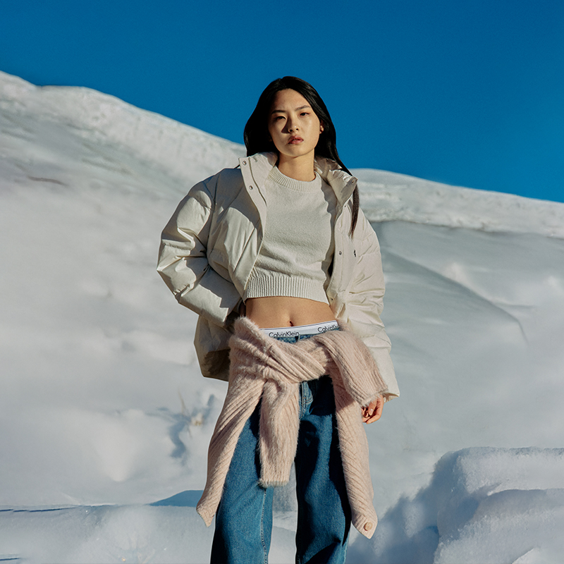 Трикотажная футболка Calvin Klein, PFF-Серый сланец — фото 4