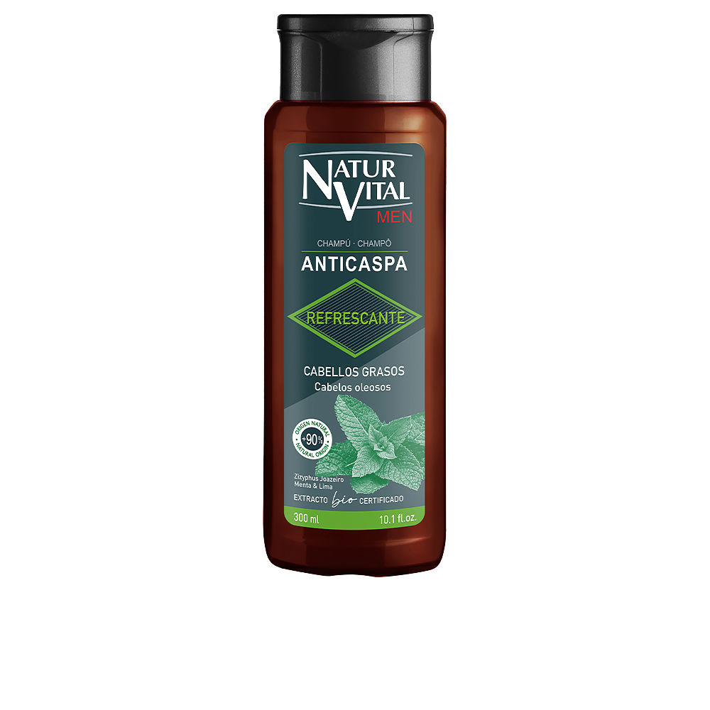 

Шампунь против перхоти Champú Anticaspa Refrescante Men Cabello Graso Naturvital, 300 мл