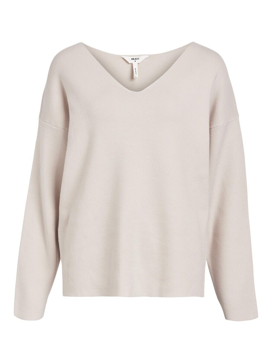 

Базовый свитер OBJECT Sweater OBJREYNARD, светло-бежевый